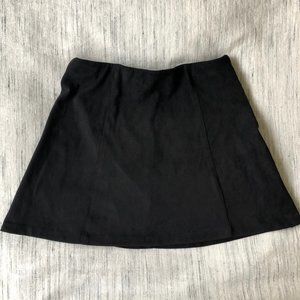 Faux Suede Mini Skirt